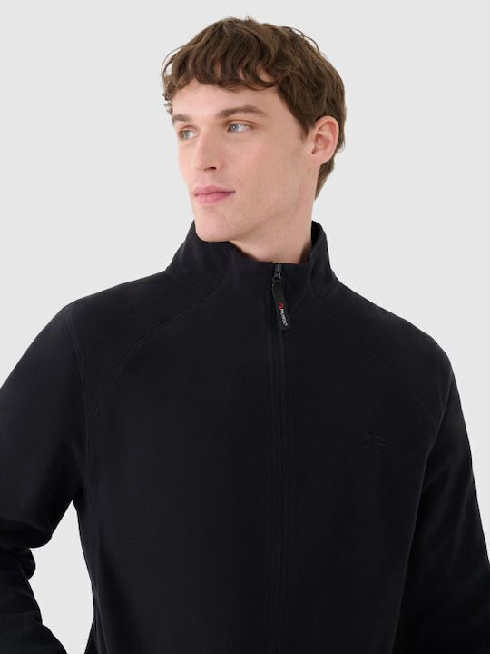 Ανδρική Ζακέτα Fleece Μαύρη