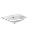 Geberit Selnova Επικαθήμενος Νιπτήρας Πορσελάνης 55x45x17cm