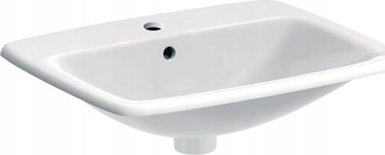 Geberit Selnova Επικαθήμενος Νιπτήρας Πορσελάνης 55x45x17cm