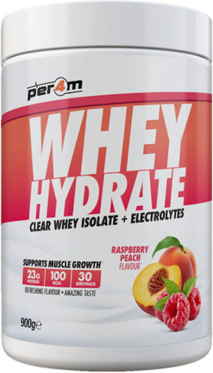 Per4m Whey Hydrate Πρωτεΐνη Ορού Γάλακτος με Γεύση Peach Raspberry 900gr
