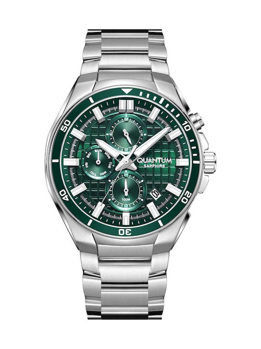 Quantum Dual Time Men's Watch 43mm Battery with...