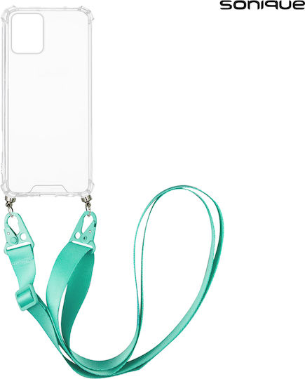 Silikonhülle Strap Sonique Armor Klar Motorola Moto G73 5G Hellblau