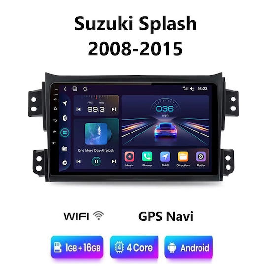 Ηχοσύστημα Αυτοκινήτου για Suzuki Splash 2008-2015 (Bluetooth/USB/WiFi/GPS/Apple-Carplay/Android-Auto) με Οθόνη Αφής 9"
