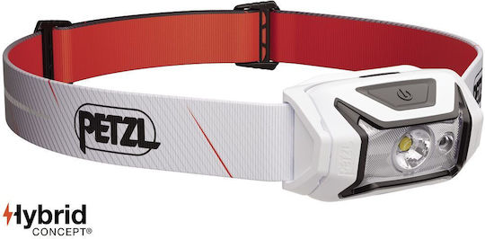 Petzl Rechargeable Headlamp LED IPX4 with Maximum Brightness 450lm Tikka Core White