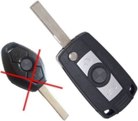 Bmw Series 3 Replacement Foldable Key Cover 3 Buttons Without Key Dga 1 Pc