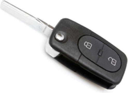 VW Foldable Replacement Key Cover 2 Buttons Small Battery 1616 DGA 1 Pc