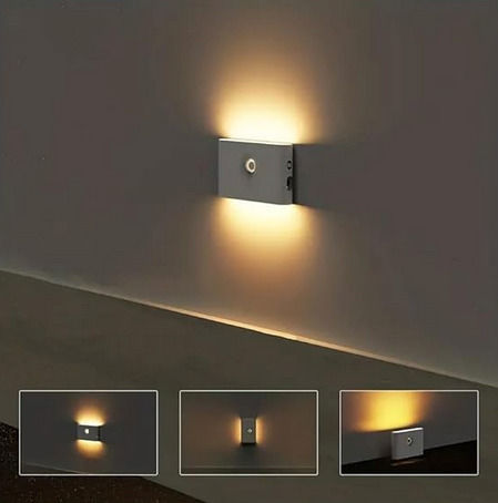 Magnitech Презареждащ се LED Аварийно осветление с Сензор за движение и Самозалепваща лента за монтаж 1бр