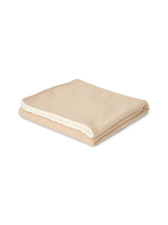Little Dutch Blanket Nursery Swaddling Blankets Pure Pure Knitted Beige 70x100cm