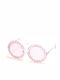 Skechers Women's Sunglasses with Pink Metal Frame and Pink Lens