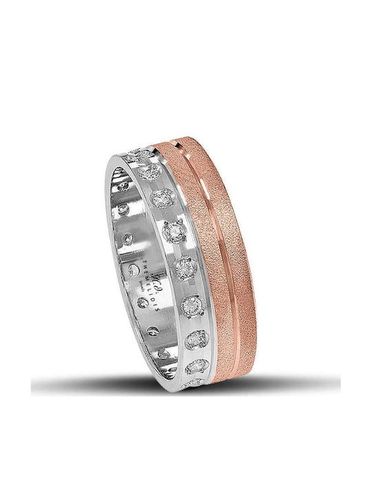 Themelidis Jewels Wedding Rings Bicolour 18K