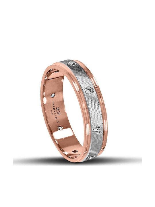 Themelidis Jewels Wedding Rings Bicolour 18K