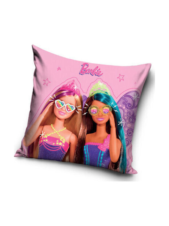 Barbie Παιδική Διακοσμητική Μαξιλαροθήκη 40x40εκ.
