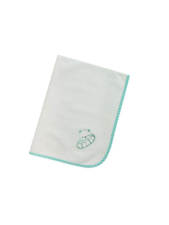 Bunny Bebe Changing Pad Sky Blue Teddy Bear Lig...