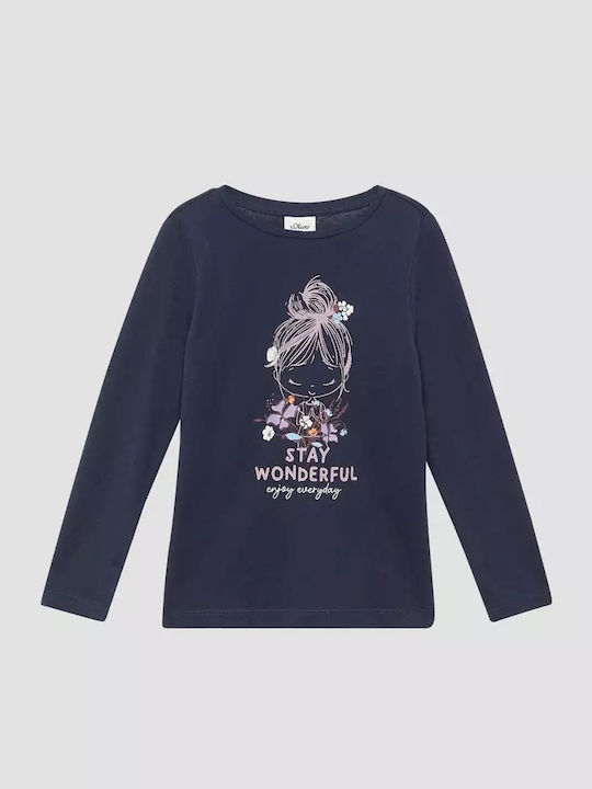 Kids' Shirt Long Sleeve Blue