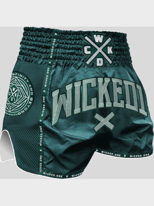 Wicked1 Ανδρικό Σορτσάκι Kick/Thai Boxing Πράσινο