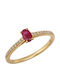 Femeie Inel cu Diamant din Aur 18K