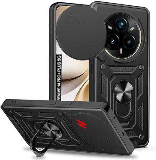 Bodycell Armor Slide Umschlag Rückseite Schwarz (Realme 14 Pro+)