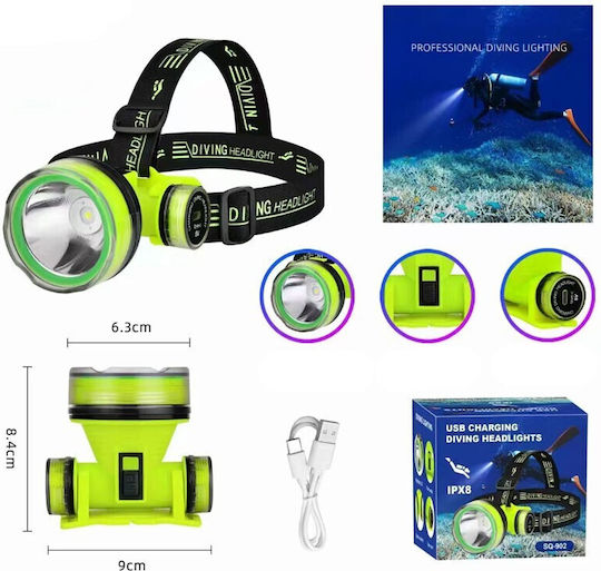 Diving Safety Light Rechargeable LED for Head