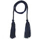 Twisted Rope 6mm 2 Tassels 10cm Blue 1 Piece