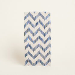 Beauty Home Decorativ Pentru Lumânare Albastru Zigzag