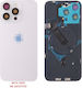 Iphone 15 Pro Max Battery Cover + Camera Lens + Metal Plate + Flashlight + Charging Flex + Nfc Titanium White