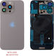 iPhone 16 Pro Battery Cover + Camera Lens + Metal Plate + Flashlight + Charging Flex + NFC Titanium Natural