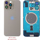 Iphone 16 Pro Battery Cover + Camera Lens + Metal Plate + Magsafe Titanium Natural