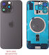 iPhone 16 Pro Battery Cover + Camera Lens + Metal Plate + Magsafe Titanium Black
