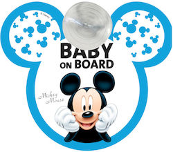 Disney Mickey Mouse Plakette Baby an Bord mit Saugnapf 1 Stück