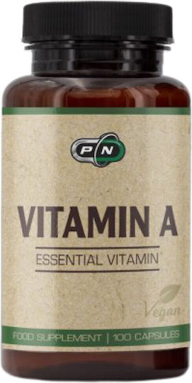 Pure Nutrition Vitamin A Витамин за Косата, Кожата & Антиоксидантно действие 5000иу 100 капси