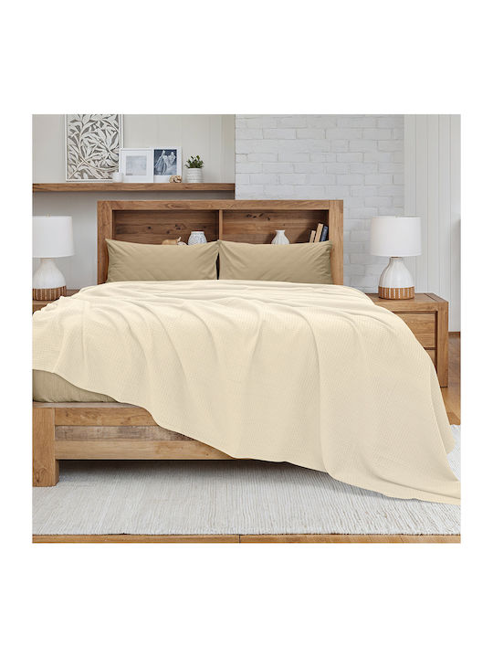 Lino Home Cocoon Pique Blanket Double 240x260cm...