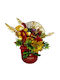 Velve Weihnachtsdekoration Blume Beleuchtet Länge 13cm.