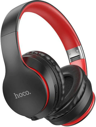 Hoco ESD16 Wireless / Wired Over Ear Headphones with 40 hours of Operation Black / Red