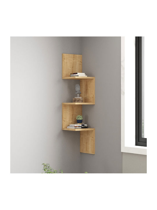 Shelf Wall Zikzak Sapphire Oak 25x25x105.4cm