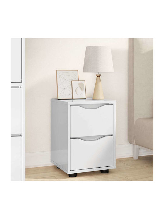 Wooden Bedside Table Width Length Height Dimens...