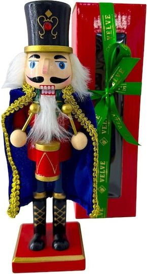 Velve Weihnachts-Nussknacker Blau aus Hölzernes