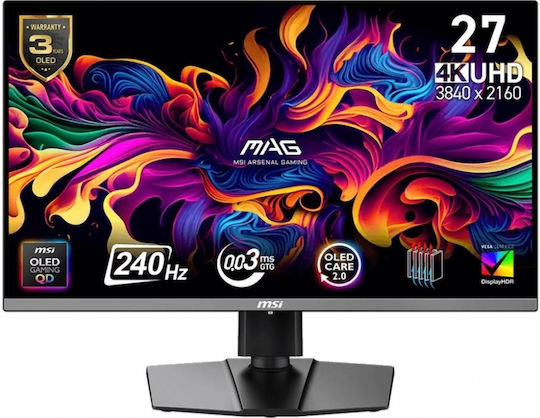 MSI MAG 272UP QD-OLED X24 Monitor QD-OLED 26.5 Diagonală Display