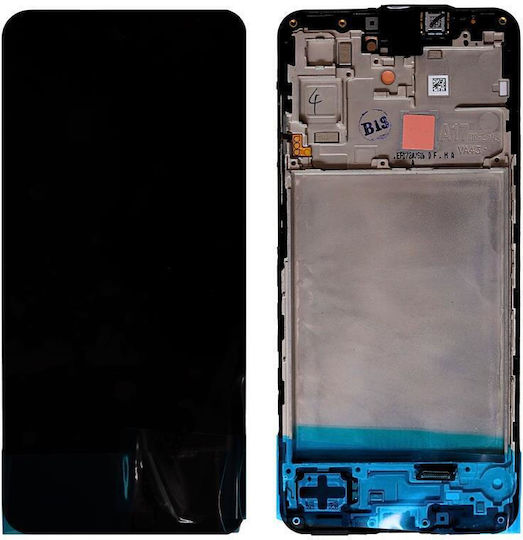 Samsung Οθόνη mit Touch-Mechanismus und Rahmen für Samsung A176 Galaxy A17 5G (Schwarz)