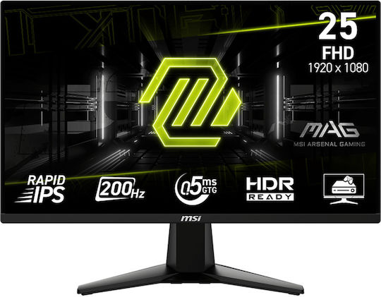 MSI MAG 255F E20 IPS Gaming Monitor 24.5" FHD 1920x1080 200Hz with Response Time 0.5ms GTG