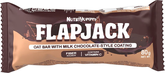 Nutriyummy Müsliriegel Flapjack Hafer Energie mit Schokolade 80gr