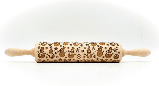 FunnyBaker Rolling Pin with Snowman