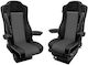 Комплект Калъфи За Камион 2 Бр Mercedes Actros Mp3 Mp4 2015 2020 Сив Еко Кожа