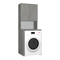 Megapap Cozen Badezimmerschrank Wäscherei 65x60x178cm Graues GP028-0129,3