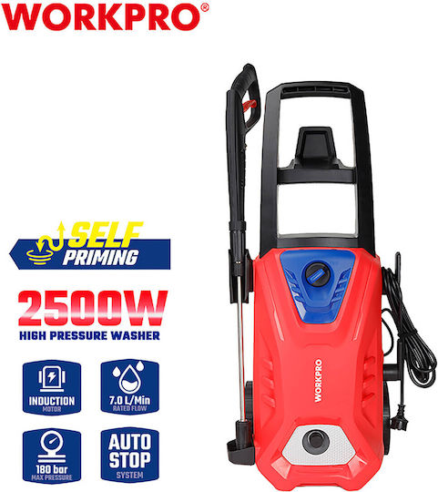 WorkPro Mașină de spălat cu presiune Electricitate 2500W cu Presiune 160bar