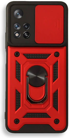 Bodycell Slide Cover Back Cover Roșu (Redmi Note 11 Pro+ 5G)