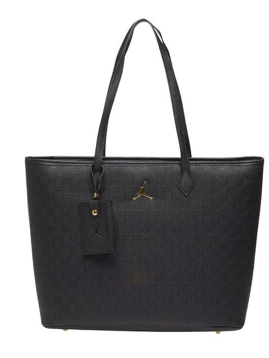 Jordan Monogram De piele Geantă de damă Tote De mână Neagră MM0990
