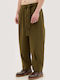 Pantalon Bărbați Relaxed Fit Kaki