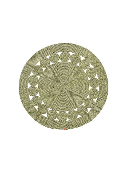 Anatolia Jute 102 Rug Round from Jute Green 21