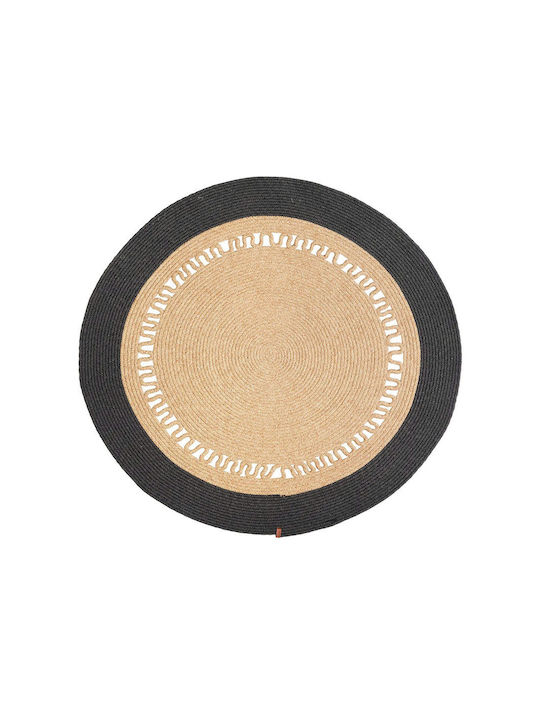 Anatolia Jute 103 Rug Round from Jute Anthracit...
