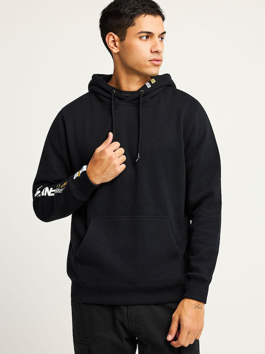 Funky Buddha Sweatshirt with Hood Black